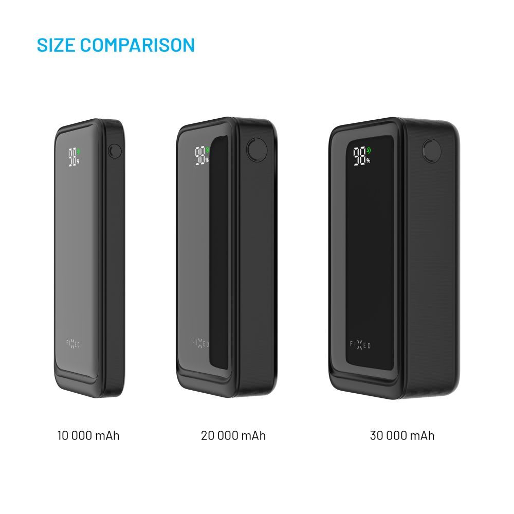 FIXED Zen2 30, 30 000 mAh PowerBank, fekete