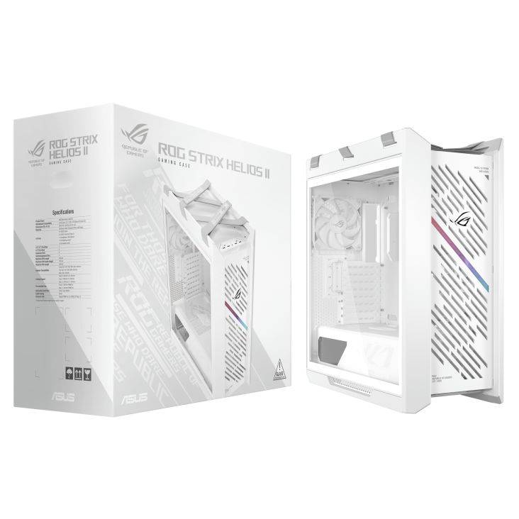 Asus ROG Strix Helios II Tempered Glass White Edition