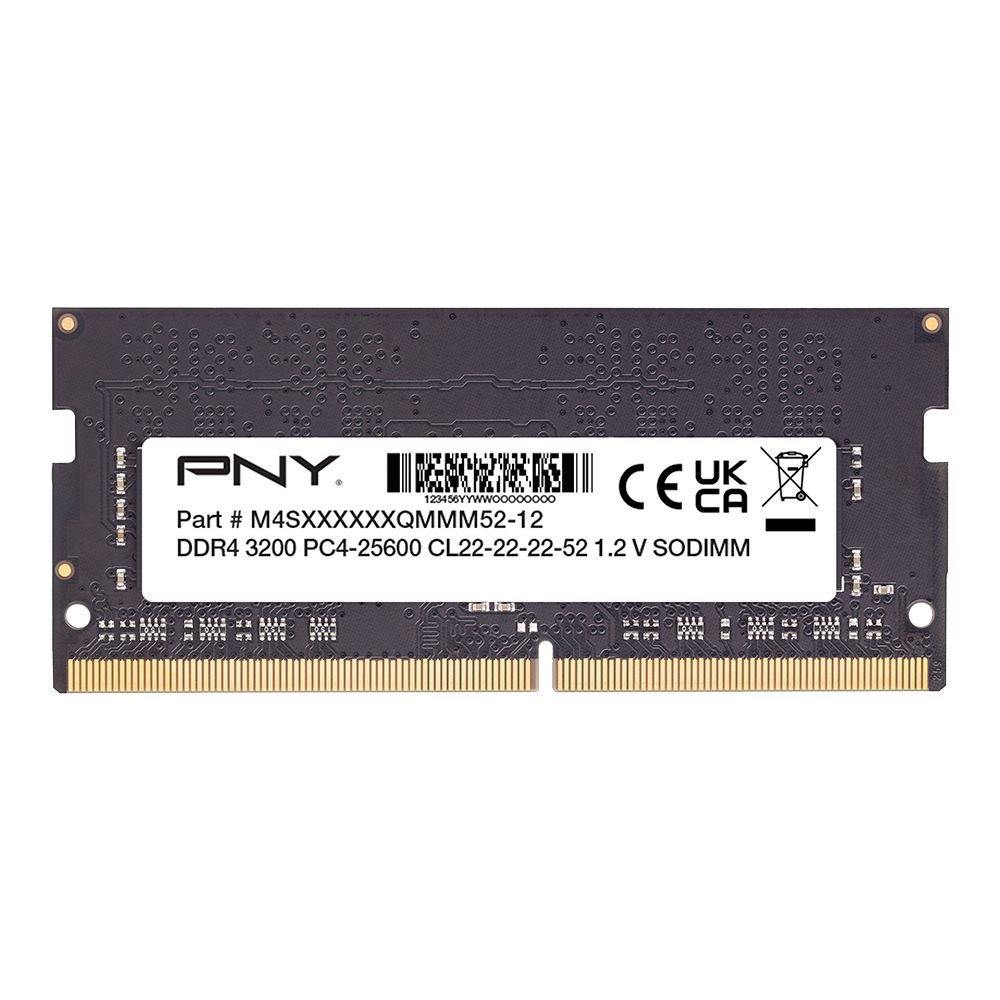 PNY 16GB DDR4 3200MHz SODIMM Performance Black