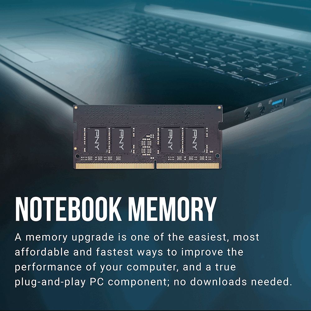 PNY 16GB DDR4 3200MHz SODIMM Performance Black