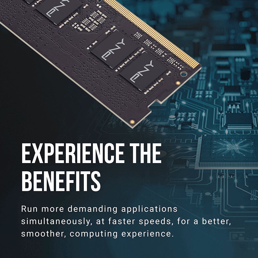 PNY 16GB DDR4 3200MHz SODIMM Performance Black
