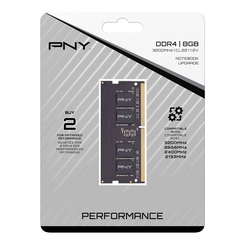 PNY 16GB DDR4 3200MHz SODIMM Performance Black