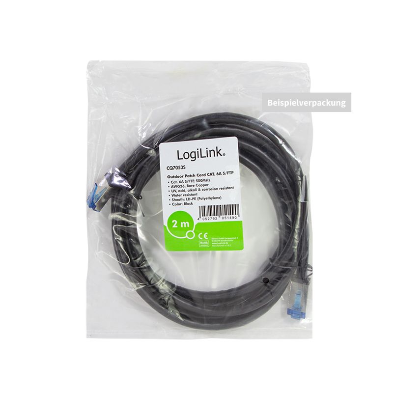 Logilink CAT6A S-FTP Patch Cable 50m Black