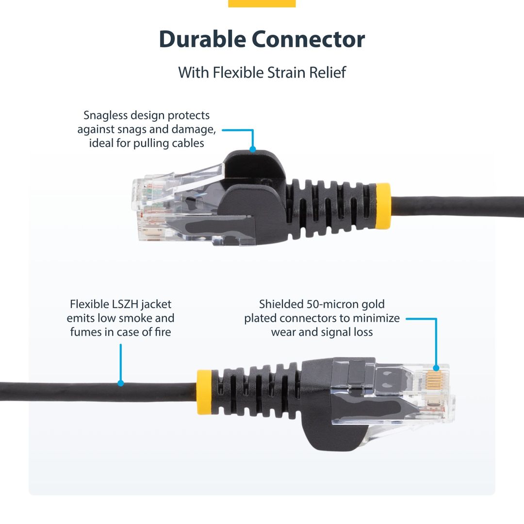 Startech CAT6 U-UTP Patch Cable 0,25m Yellow