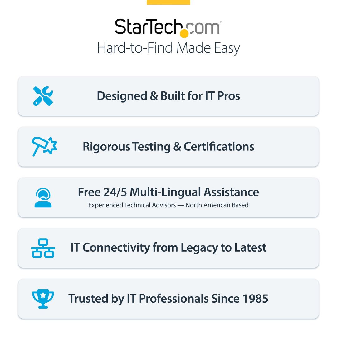 Startech CAT6 U-UTP Patch Cable 0,25m Yellow