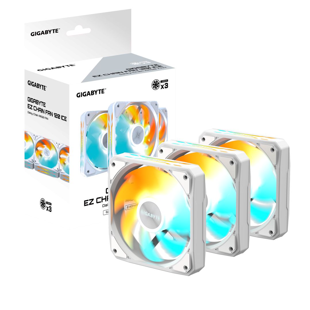 Gigabyte EZ Chain Fan 120 (3-Pack) Ice