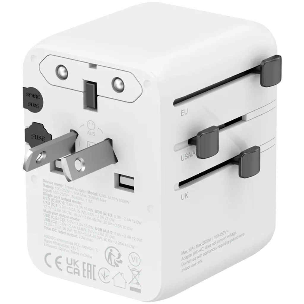 Canyon Universal Travel Adapter OnTour 70 White