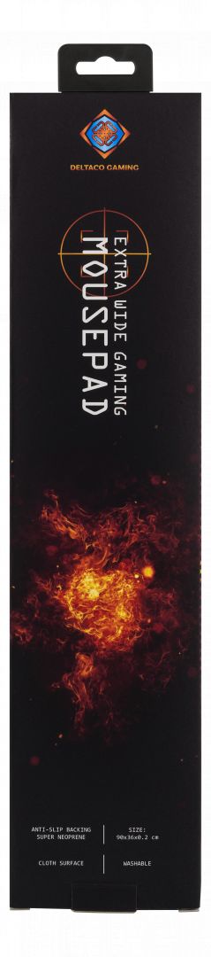 Deltaco GAM-006 Extra Wide Gaming Egérpad Black