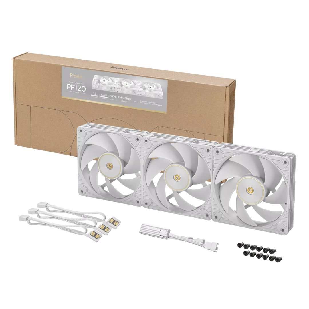 Asus ProArt PF120 Fan Triple Pack White