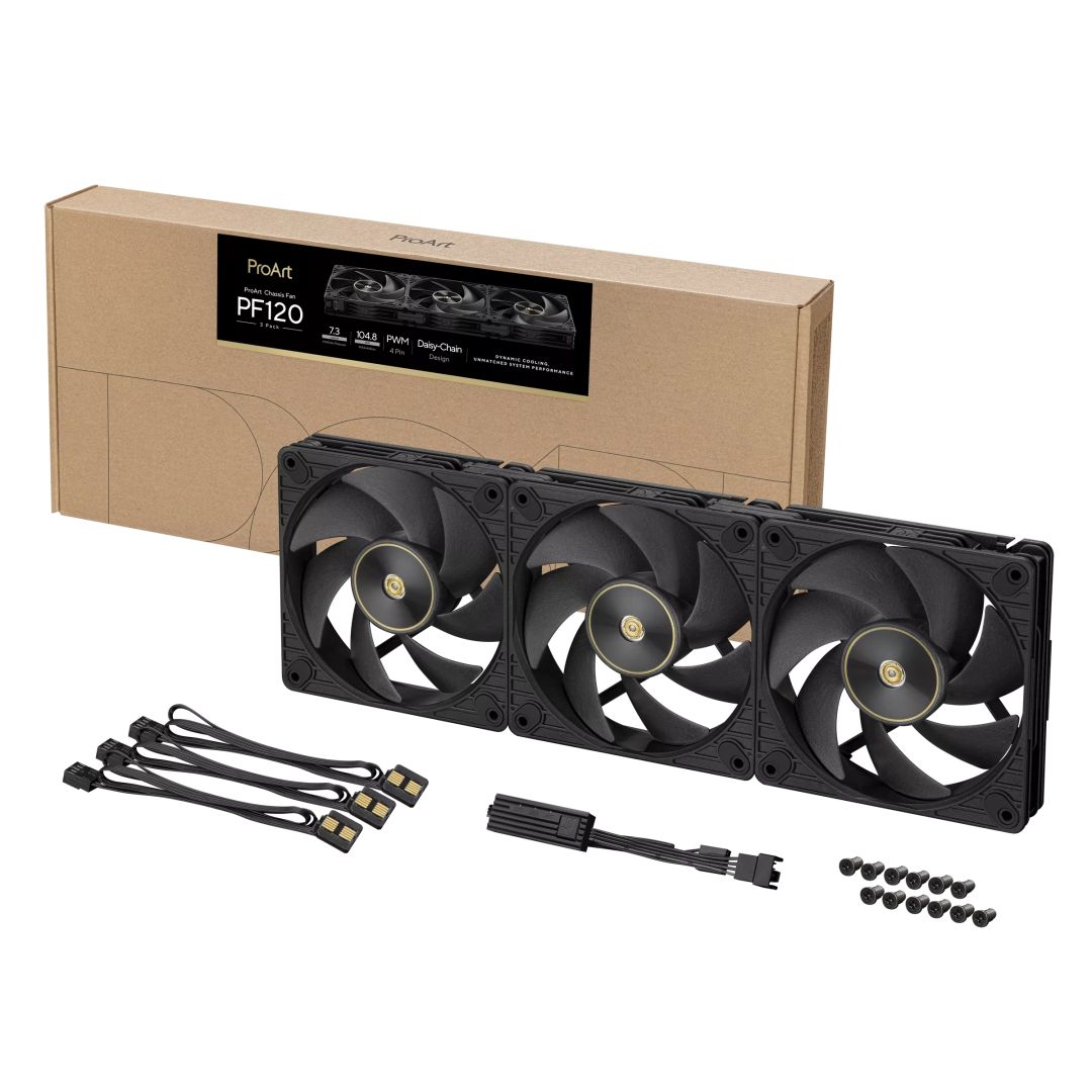 Asus ProArt PF120 Fan Triple Pack Black