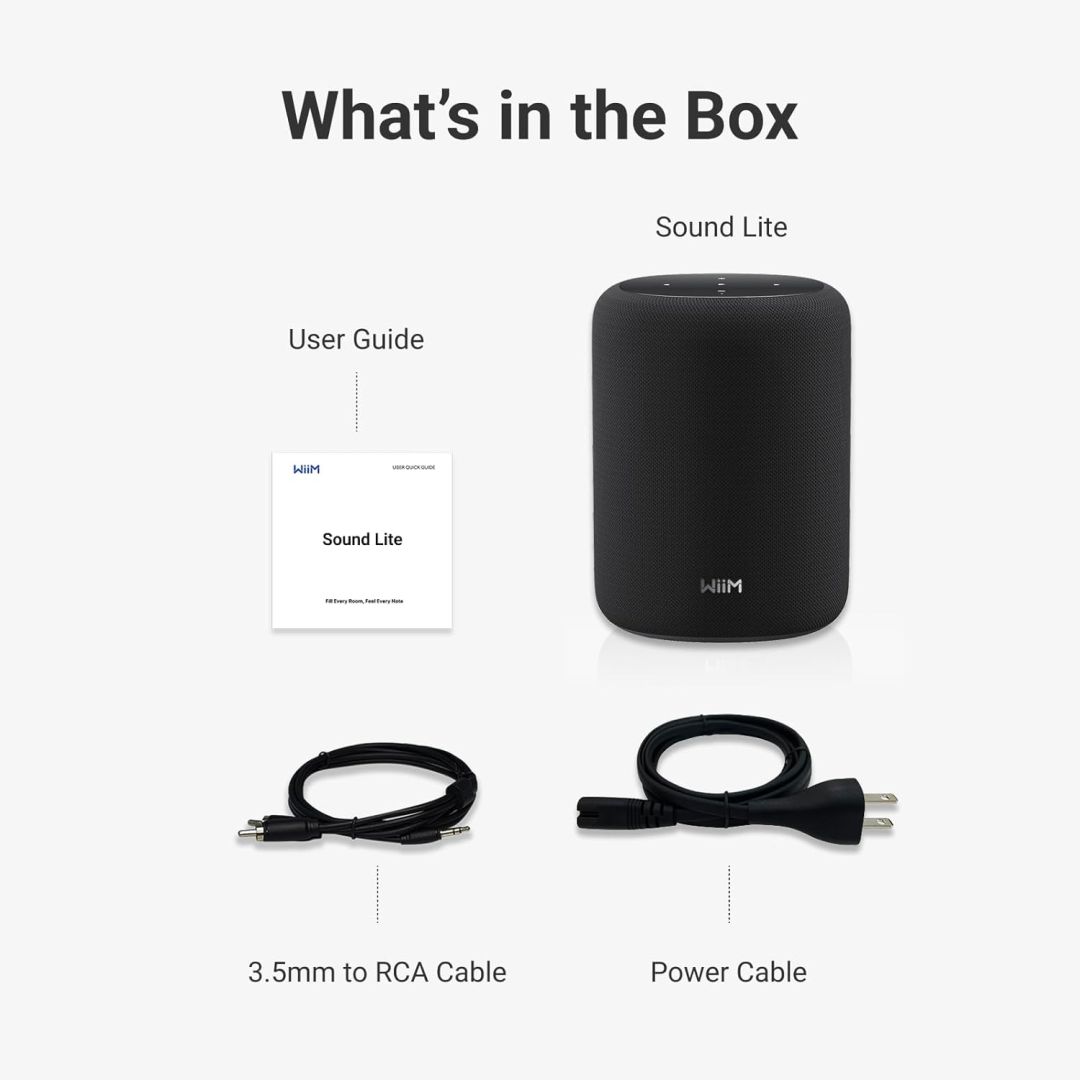 WiiM Sound Lite Speaker Black (2-pack)