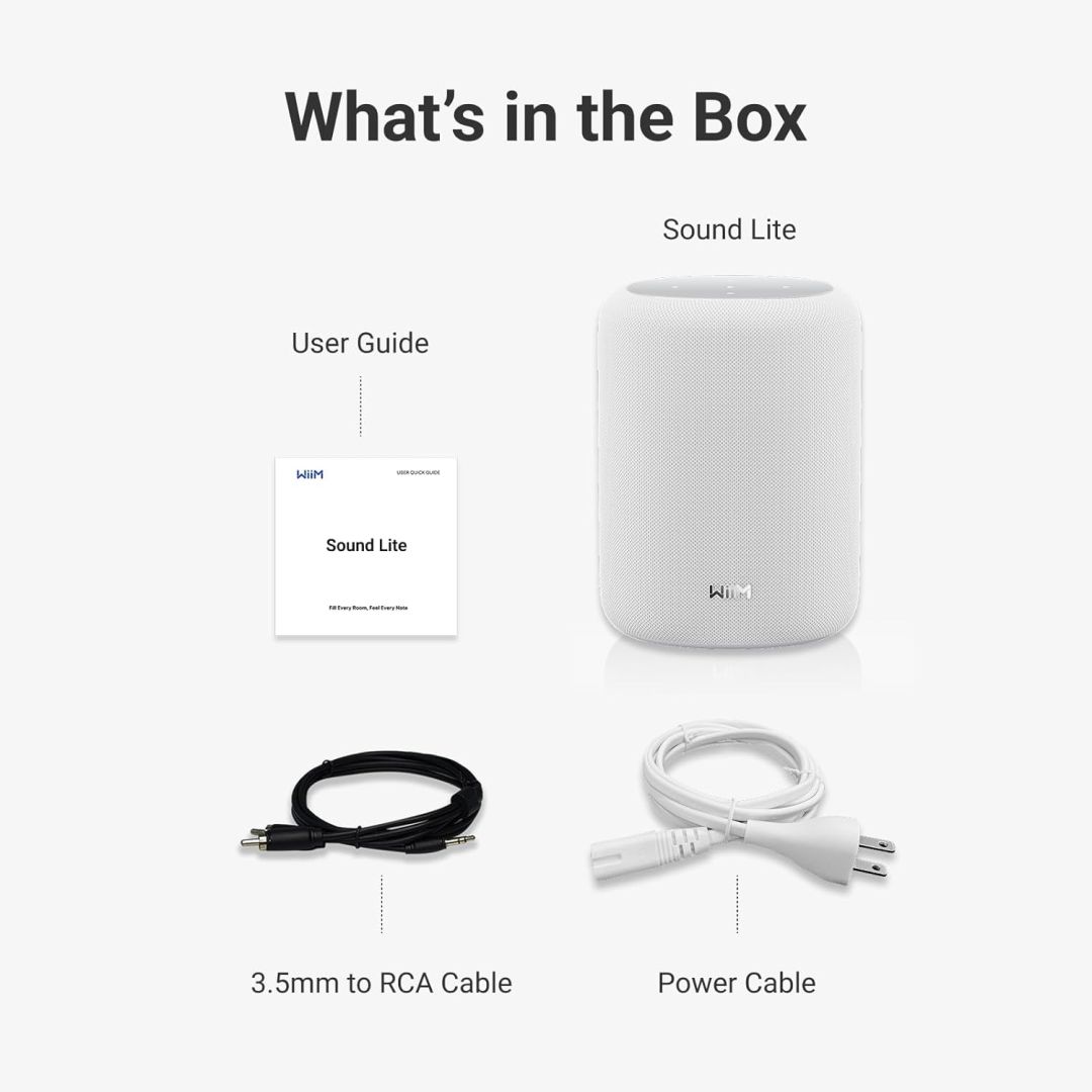 WiiM Sound Lite Speaker White (2-pack)