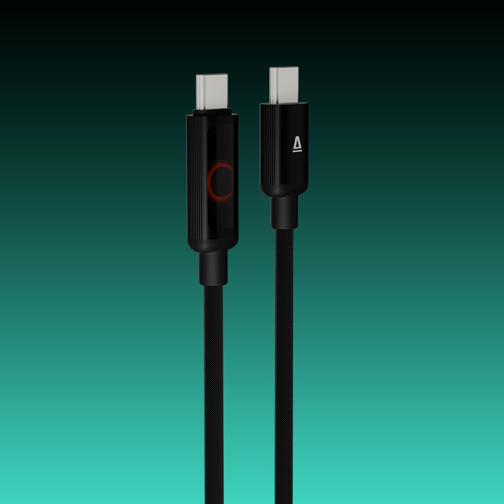 Avax CB653 Pulsey 60W USB-C charger cable 0,5m Black