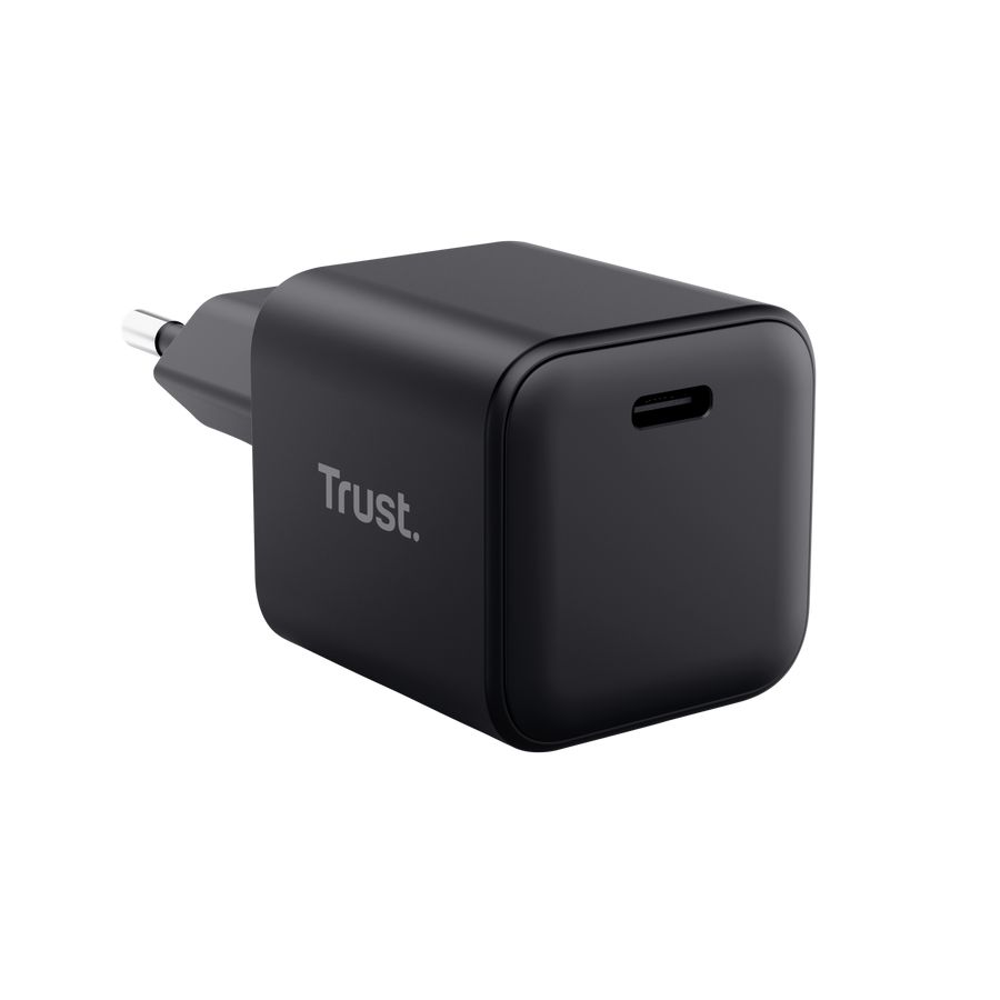 Trust Maxo Ultra-small 65W USB-C GaN Charger 2m cable Black