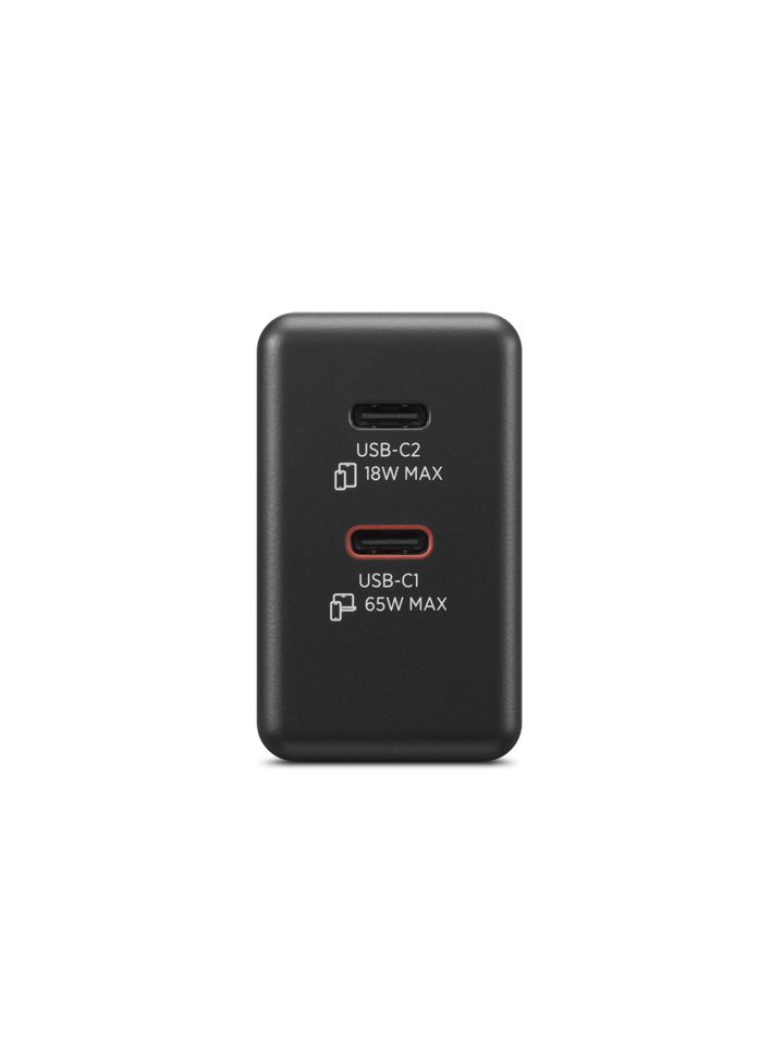 Lenovo Dual USB-C 65W GaN Charger Black