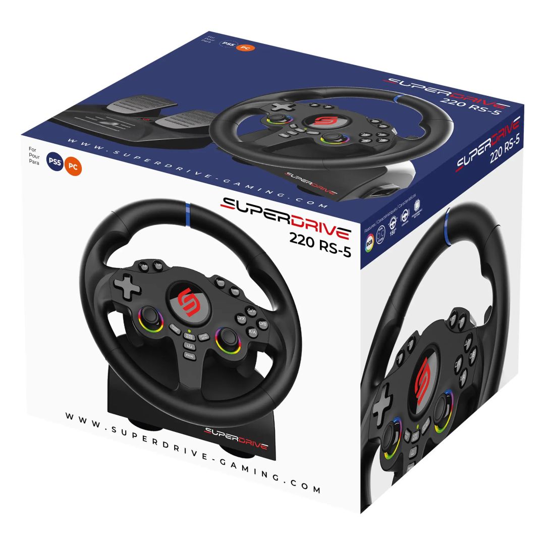 Subsonic Superdrive 220 RS-5 Steering Wheel Black