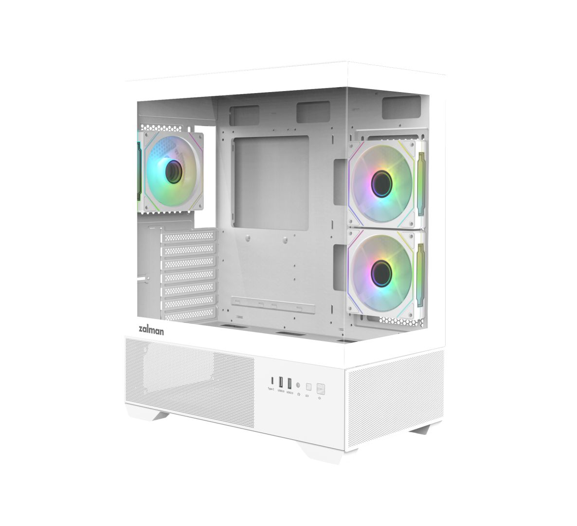 Zalman Chronix V2 RGB Tempered Glass White