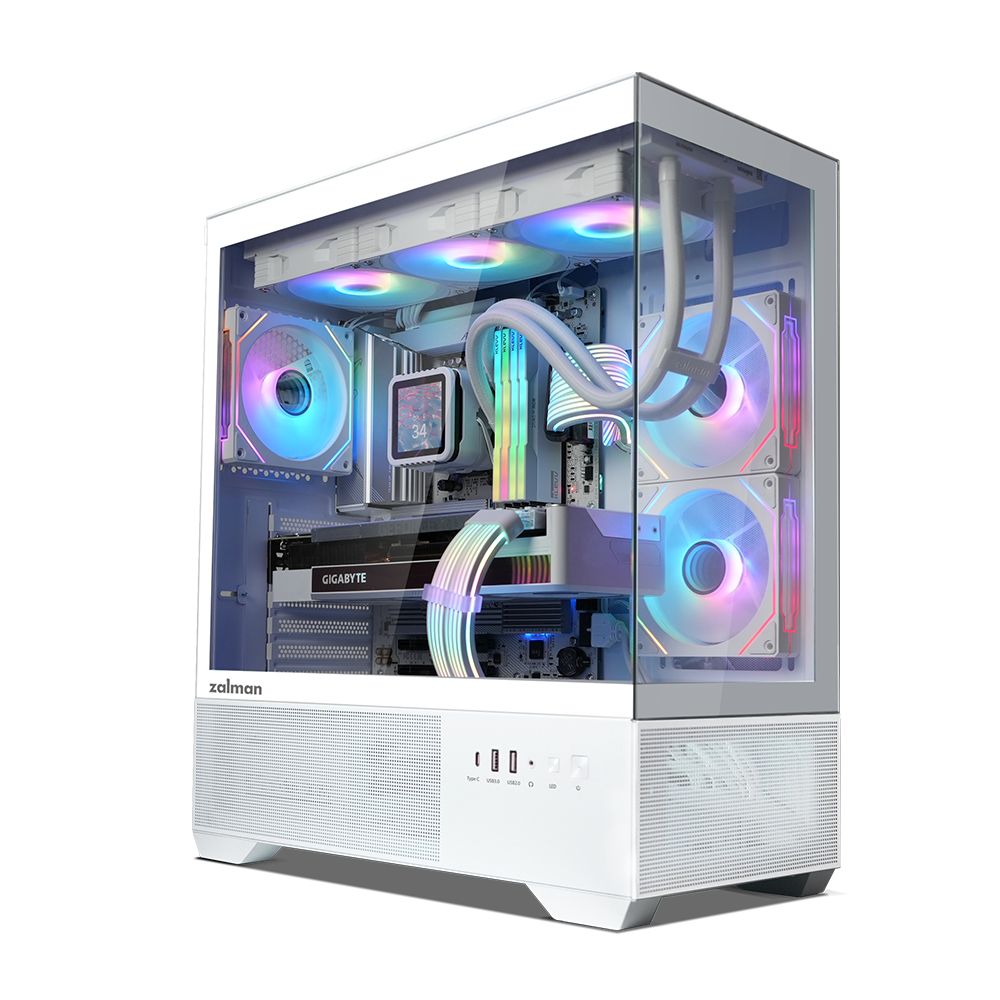Zalman Chronix V2 RGB Tempered Glass White