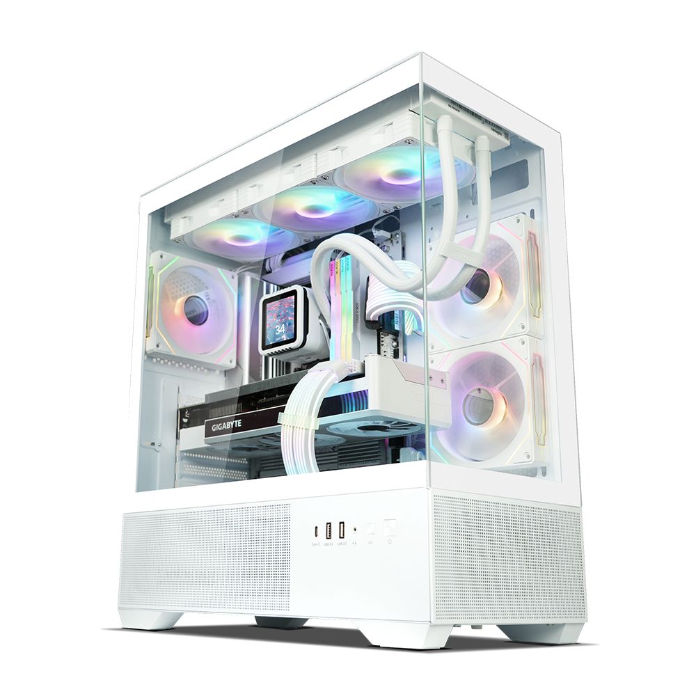 Zalman Chronix V2 RGB Tempered Glass White