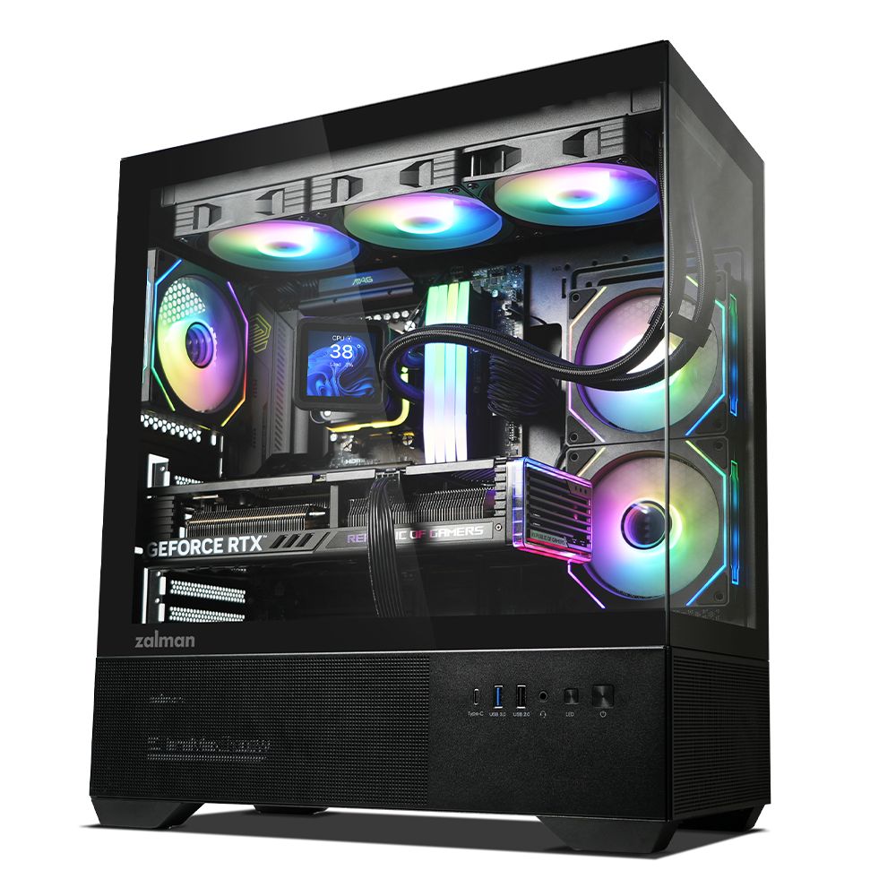 Zalman Chronix V2 RGB Tempered Glass Black