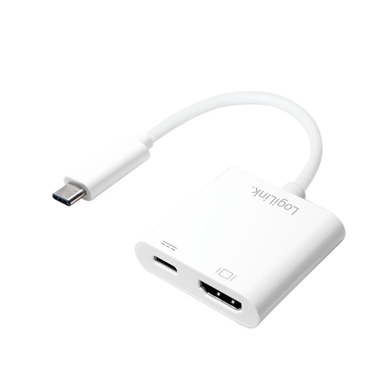 Logilink USB-C 3.1 to HDMI adapter with PD White