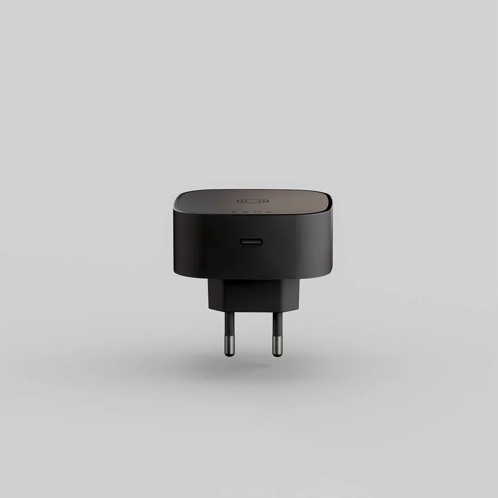 Zens Wireless Charging Adapter EU plug Black
