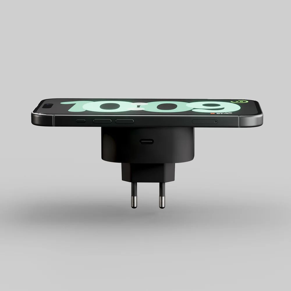 Zens Wireless Charging Adapter EU plug Black