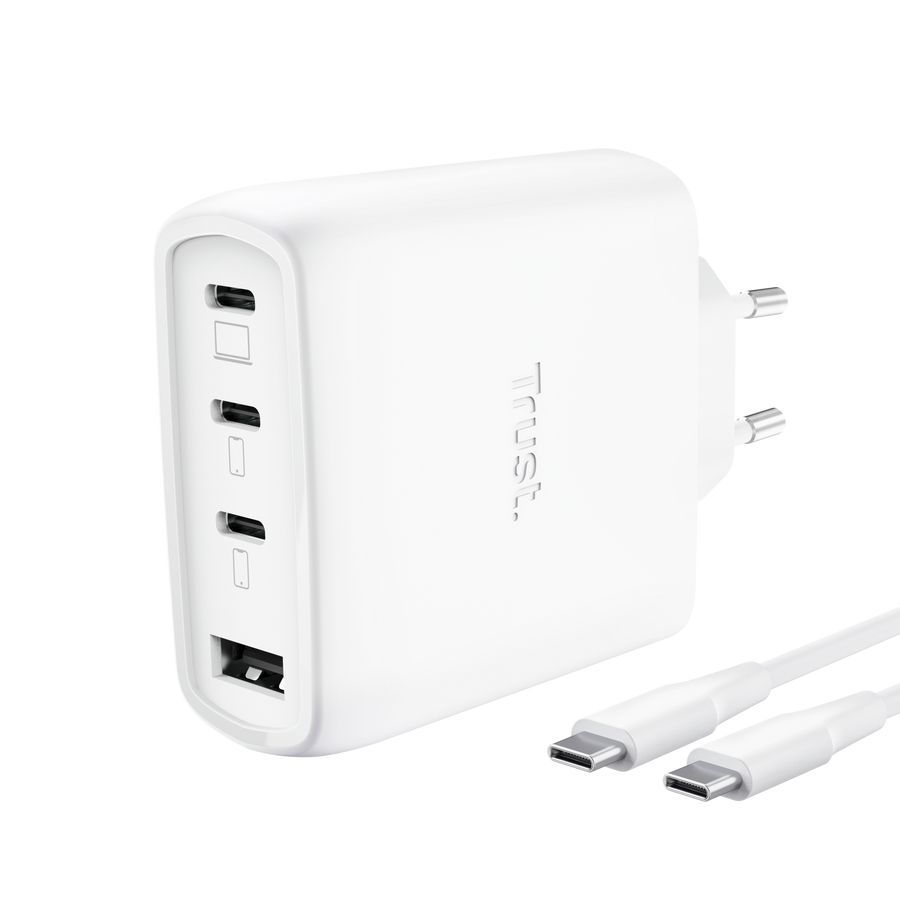 Trust Maxo 65W 4-Port GaN USB Charger White