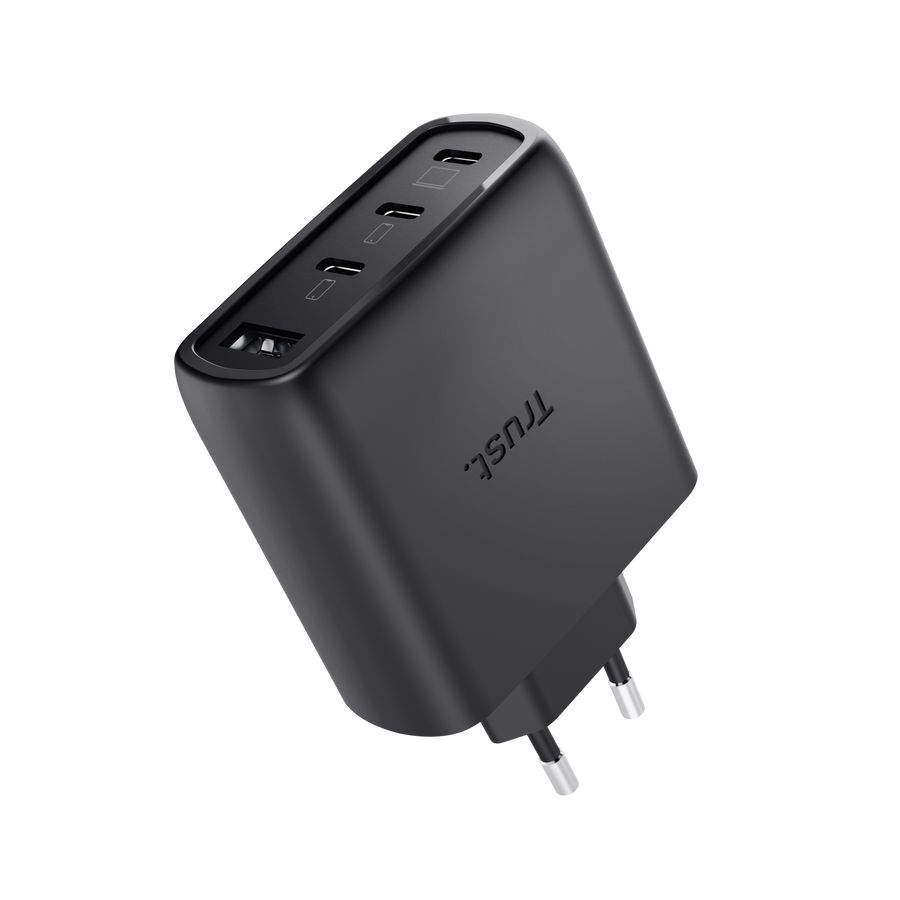 Trust Maxo 65W 4-Port GaN USB Charger Black