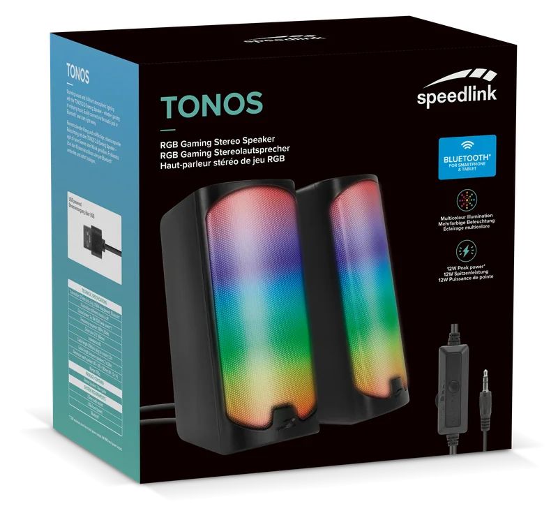 Speedlink Tonos RGB Gaming Speaker Black