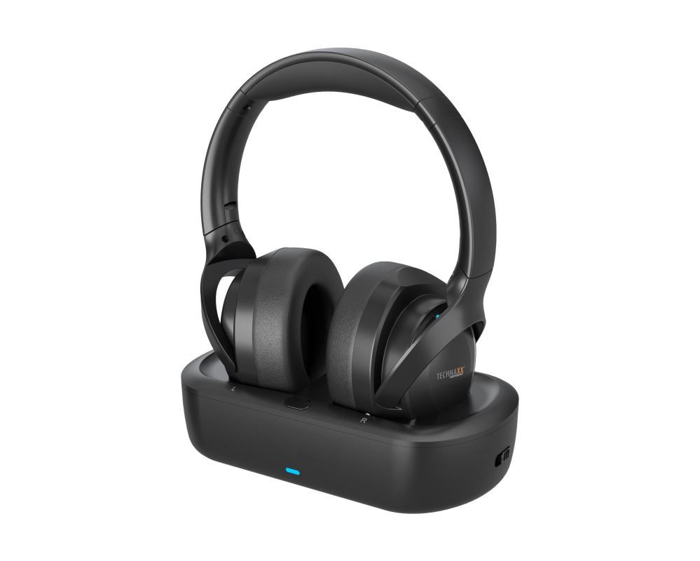 Technaxx TX-350 Bluetooth Wireless TV Headset Black