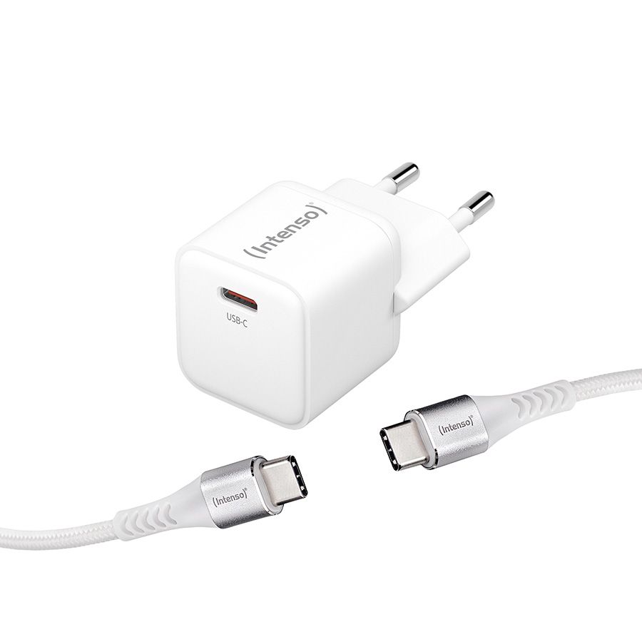 Intenso W30C GaN adapter + C315C cable 1,5m White
