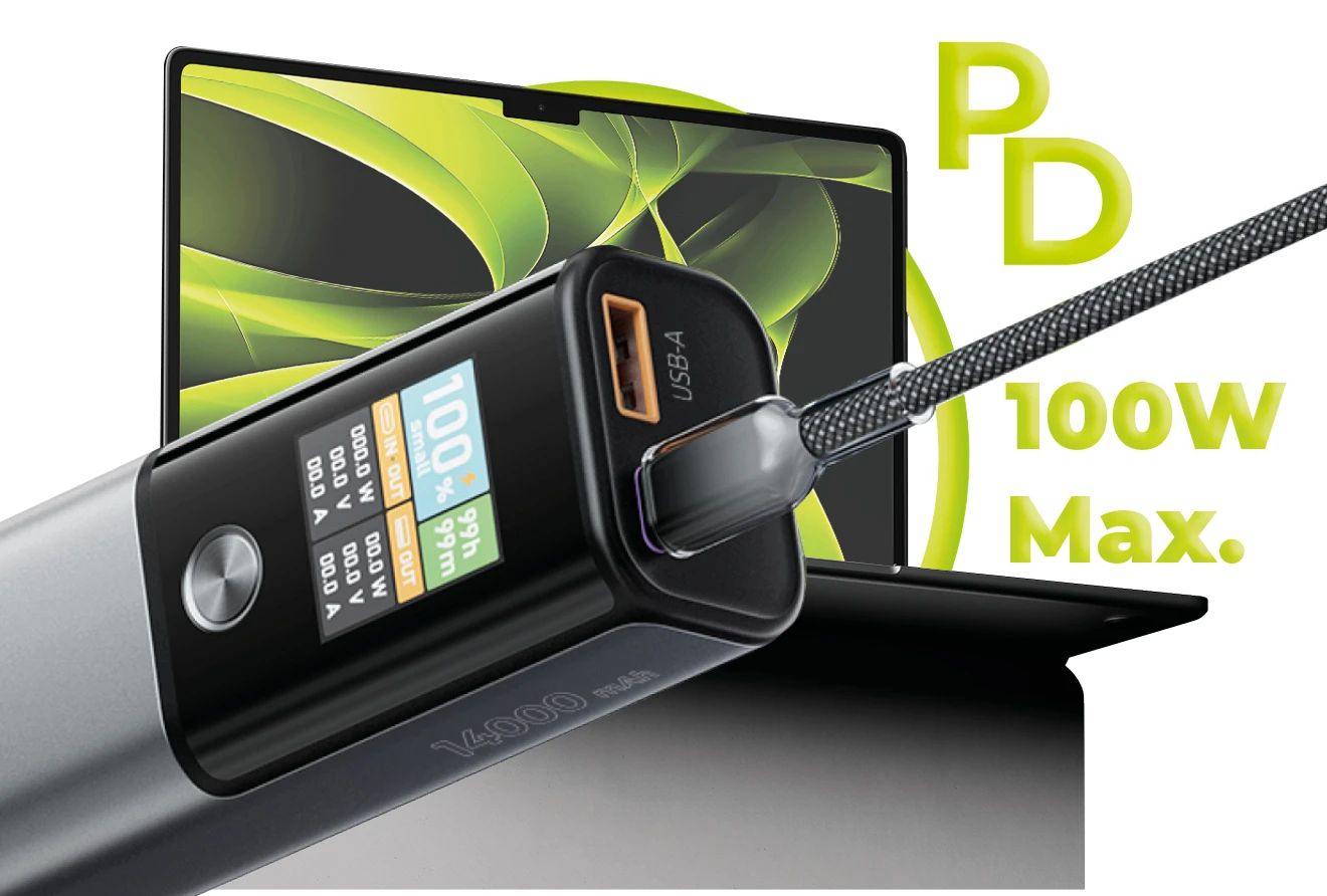 Mobile Origin 14000mAh PowerBank Black/Grey