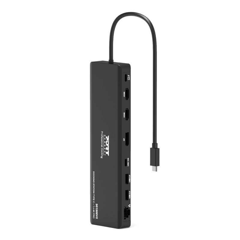 Port Designs Mobile docking station 1 X 4K USB-C 9 devices 100W