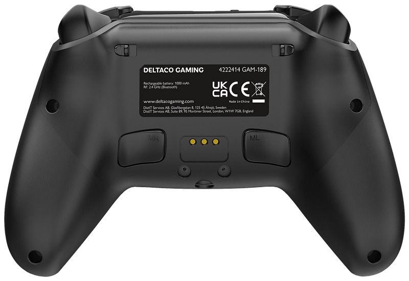 Deltaco Wireless PS5 Pro Gamepad Black