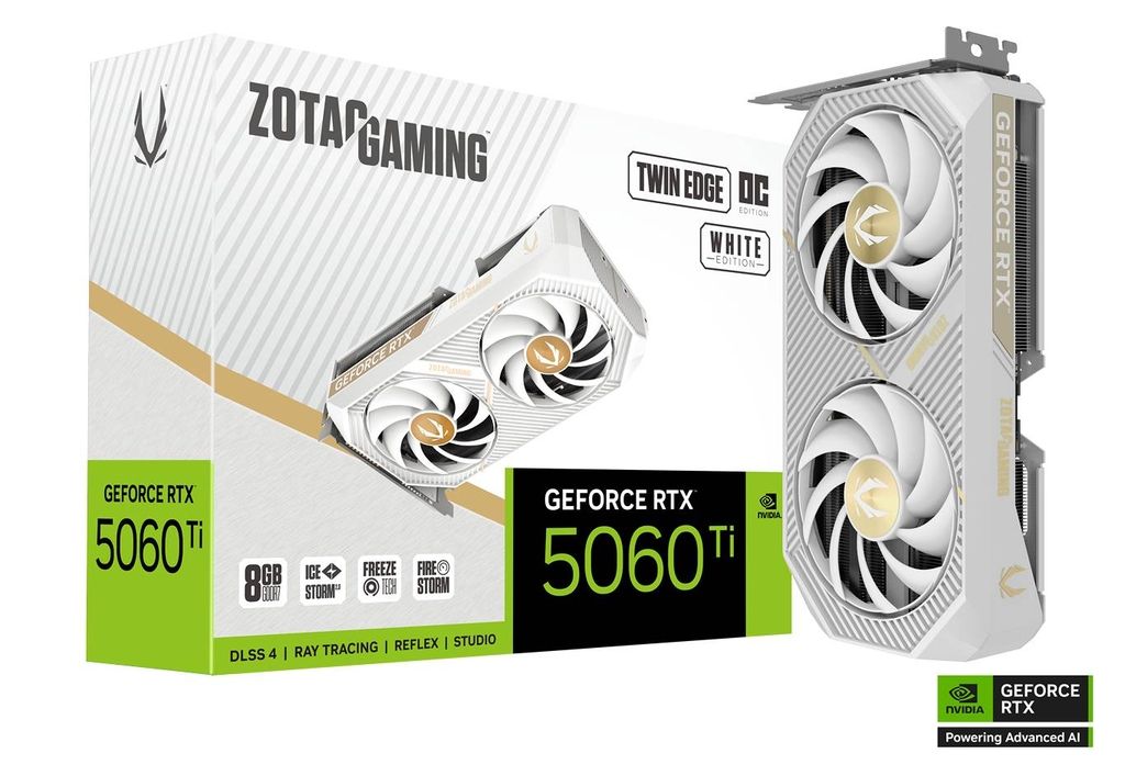 Zotac GeForce RTX5060 Ti 8GB DDR7 Twin Edge OC White Edition