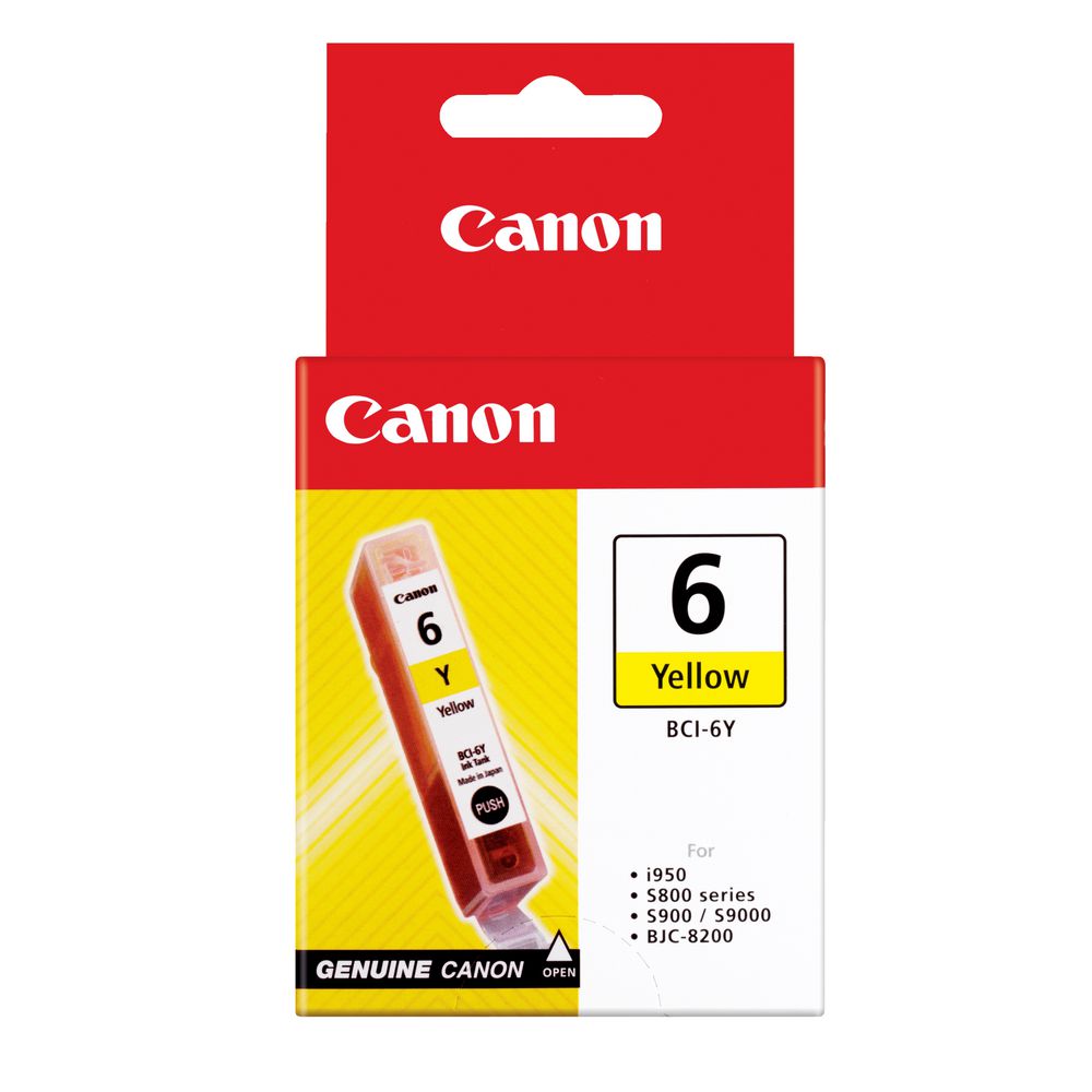 Canon BCI-6Y Yellow tintapatron