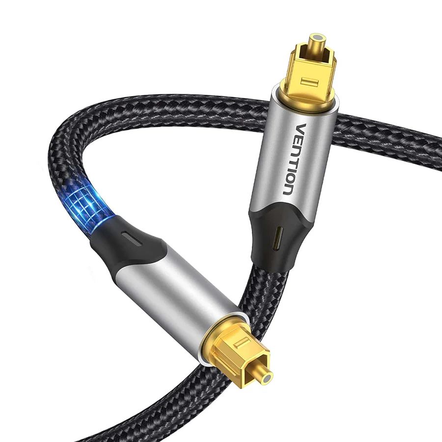 Vention Optical Fiber Audio Cable Aluminum Alloy Type 3m Gray