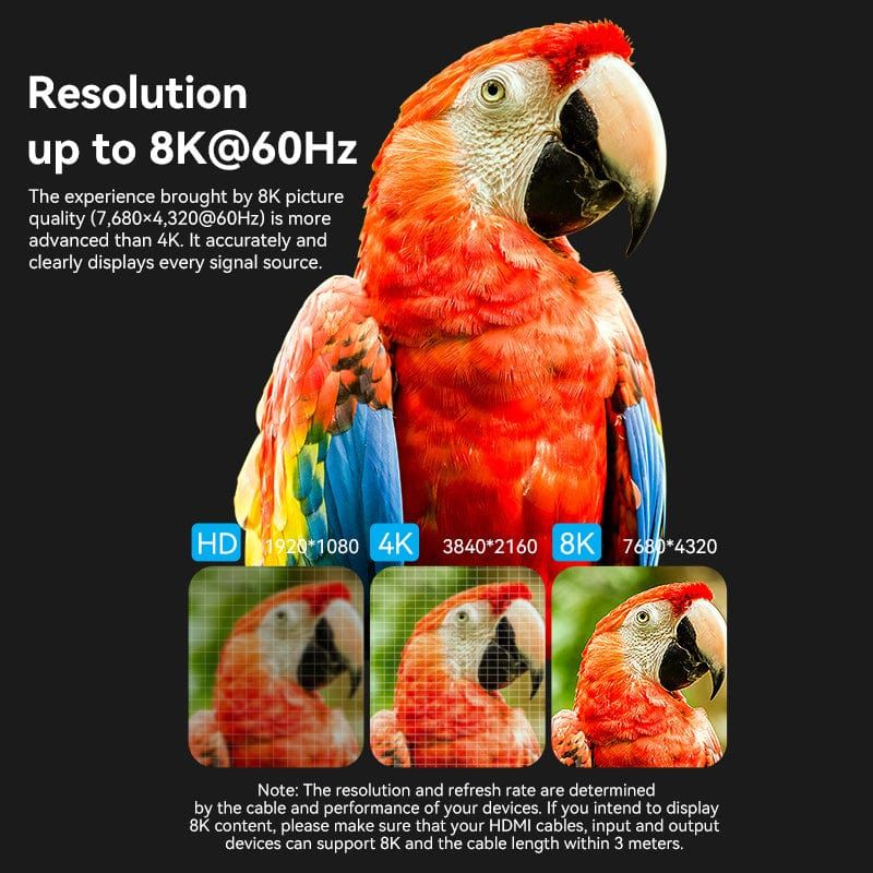 Vention HDMI-A Female to Female 8K Adapter Gray Aluminum Alloy Type