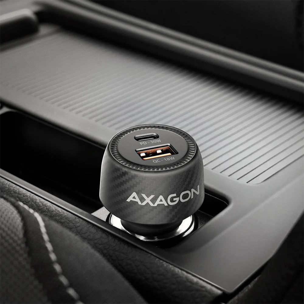 AXAGON PWC-PQ48 PD3.0 & QC4+ 2xOUTPUTS car charger 48W Black
