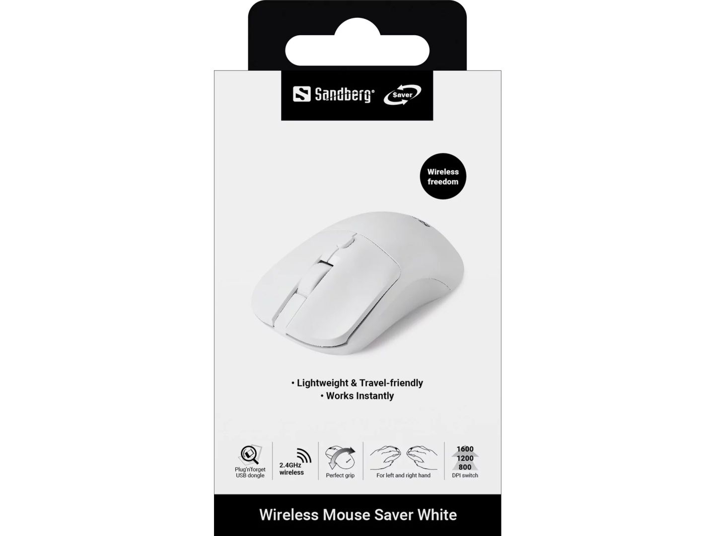 Sandberg Saver Wireless Mouse White