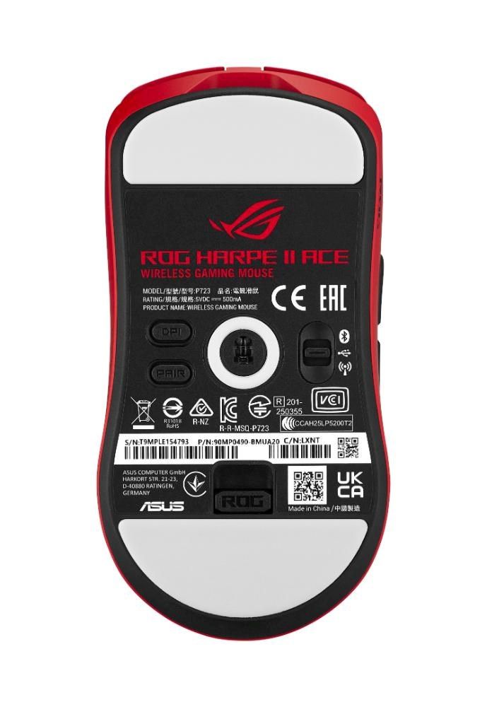 Asus ROG Harpe II Ace Gaming Wireless Bluetooth Mouse Red