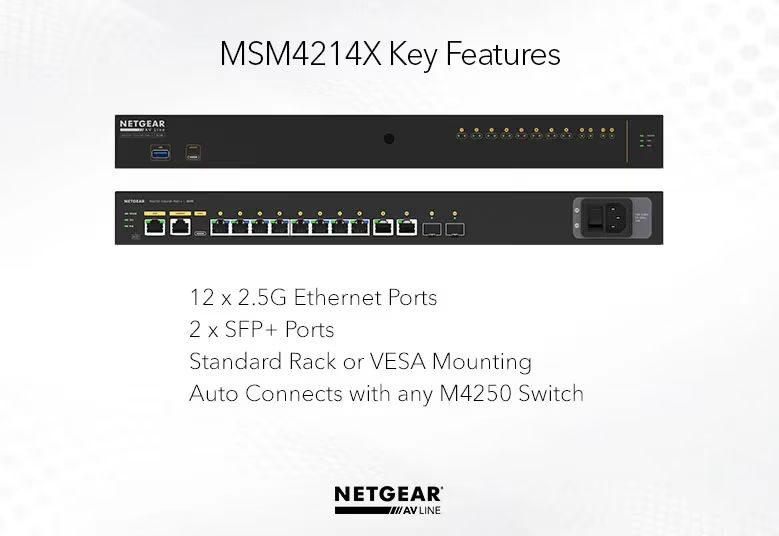 Netgear MSM4214X Fully Managed Switch