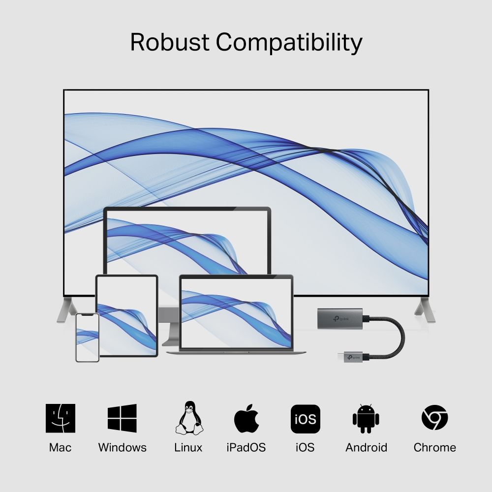 TP-Link UA520C USB Type-C to HDMI Adapter Grey