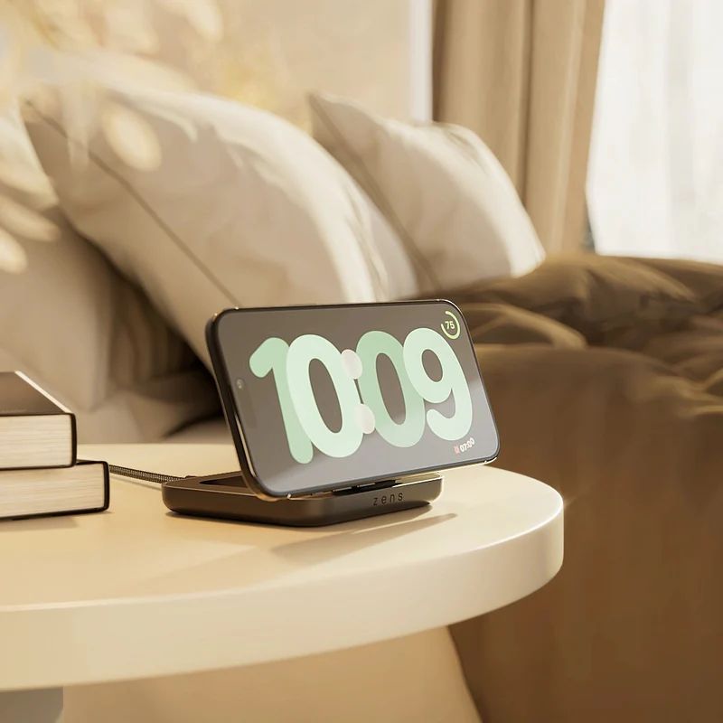 Zens Magnetic Nightstand Charger Black