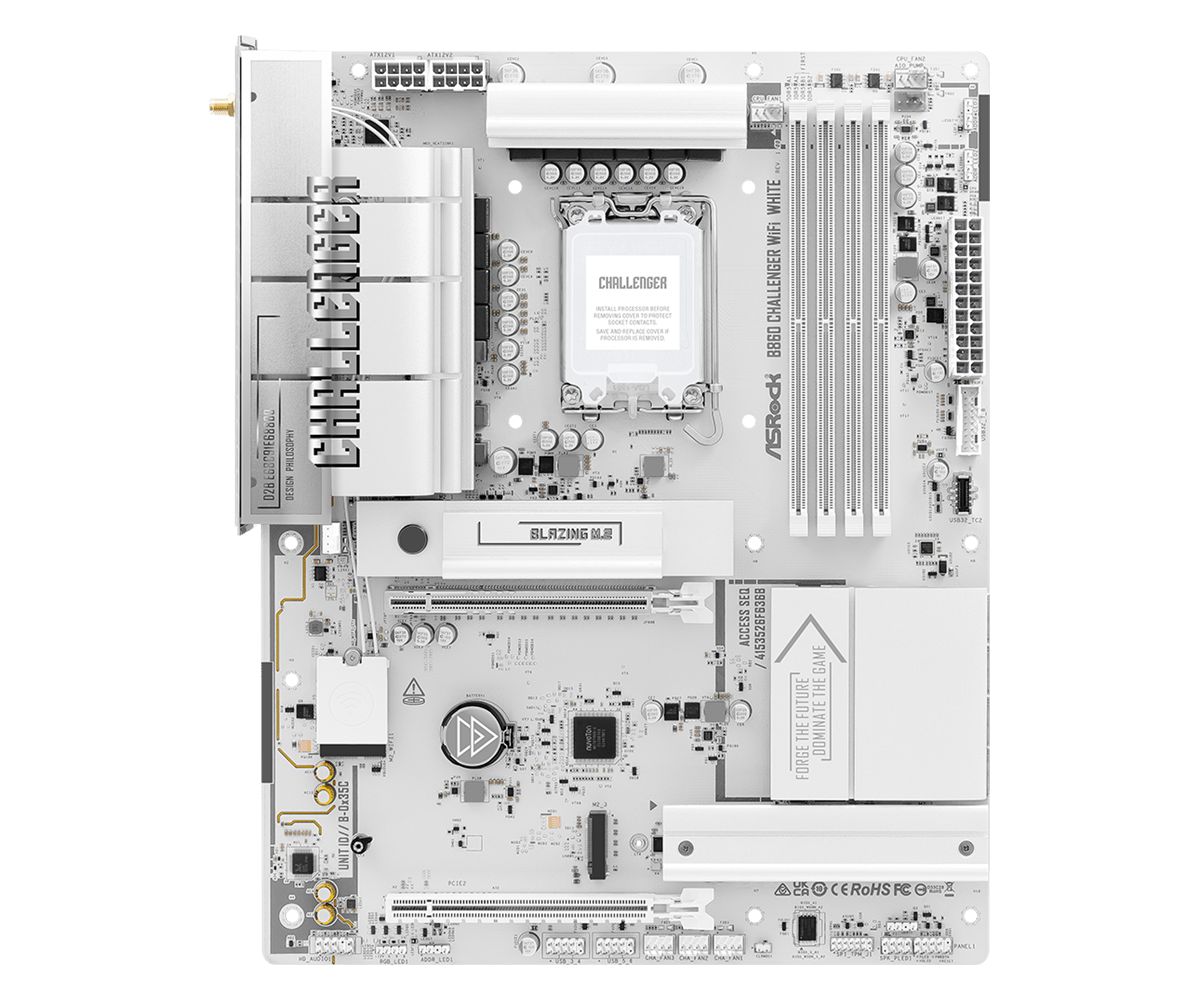 ASRock B860 CHALLENGER WIFI WHITE