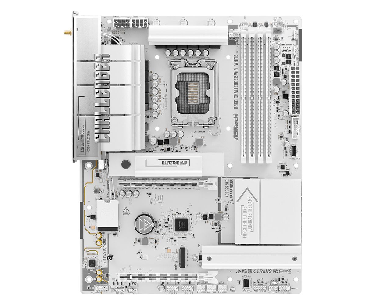 ASRock B860 CHALLENGER WIFI WHITE
