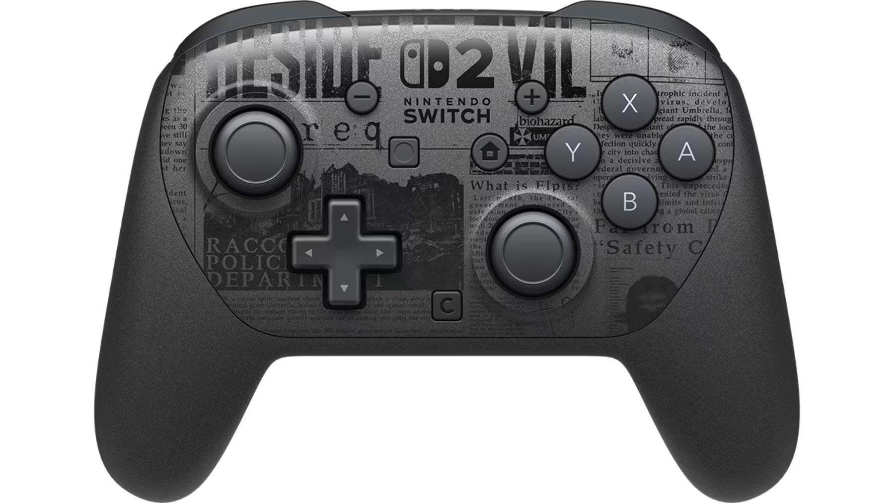Nintendo Switch 2 Pro Resident Evil Requiem Edition Gamepad Black