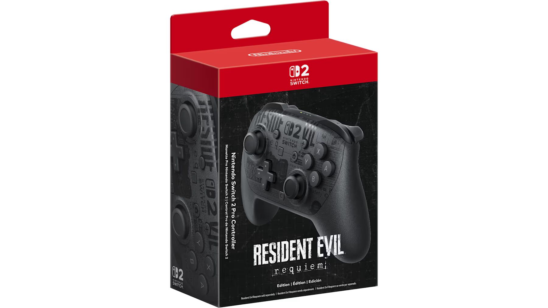 Nintendo Switch 2 Pro Resident Evil Requiem Edition Gamepad Black