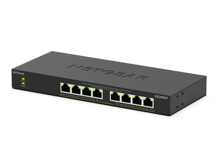 Netgear GS308LP 8-Port Gigabit Ethernet Unmanaged Essentials PoE+ Switch